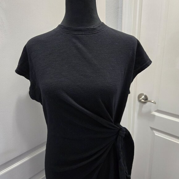 Sonoma Goods For Life® Tie Waist Knit Dress Sz M Black - Picture 6 of 12